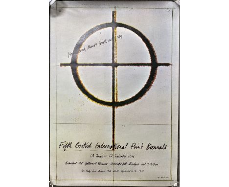 British International Print Biennale posters, two including 1988, 84cm by 60cm (33inch by 24inch), Bradford and 1976, Bradfor