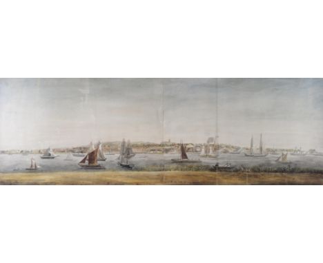 Thames from Woolwich, print  96cm x 33cm,
