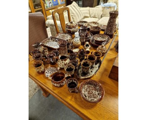 Mottled Brown Fosters Pottery Vintage Cornishware Collection