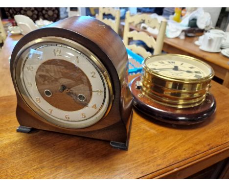 Smiths Vintage Mantel Clock + a Thomas Fullwood Calderdale &amp; Whitby Wall Clock