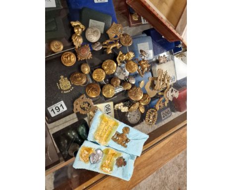 Collection of Military Army Badges and Lapel Pins