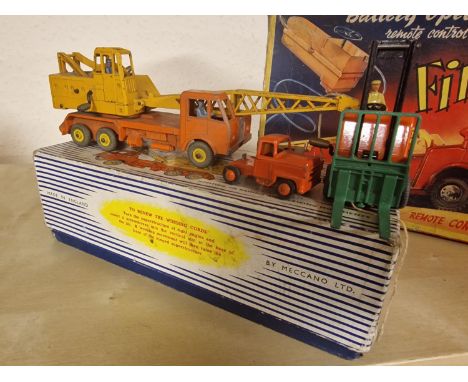 Pair of Original Dinky Toy Truck/Car Vehicles inc 972 Supertoys Coles Crane &amp; Coventry Climax 