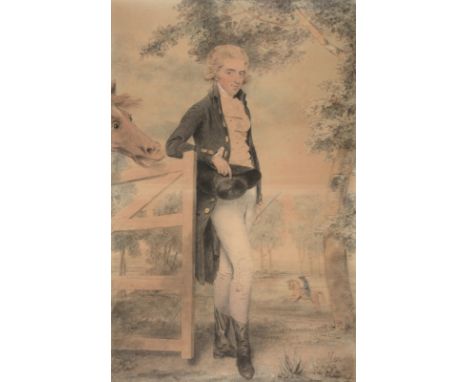 John Downman (1750-1824) Portrait of a gentleman Watercolour 22cm x 32.5cm