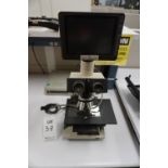 OLYMPUS BH-2 POLARIZING MICROSCOPE WITH OPTRONICS LCD CAMERA DISPLAY AND CONTROL