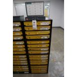 (STACK OF 4) KAR PRODUCTS 4 DRAWER HARDWARE ORGANIZER BINS WITH CONTENTS TO INCLUDE BUT NOT