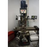 BRIDGEPORT MILLING MACHINE, S/N J69570, WITH TRACHIER DIGITAL AC PRO DRIVE, NEWALL TOPAZ XY DRO,