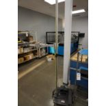 ROLLING PLATFORM FIXTURE FOR BALLDROP IMPACT TEST WITH CONTENTS OF SHELF TO INCLUDE DATA PAQ DATA