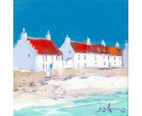 § JOHN LOWRIE MORRISON O.B.E. (SCOTTISH B. 1948)  MORNING LIGHT, PITTENWEEM  Signed, signed, titled and dated '2009' verso, o