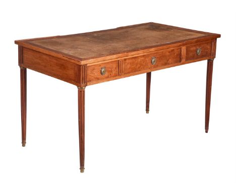 A FRENCH WALNUT WRITING TABLECIRCA 190075cm high, 130cm wide, 71cm deep Condition Report: Please note the online image shows 