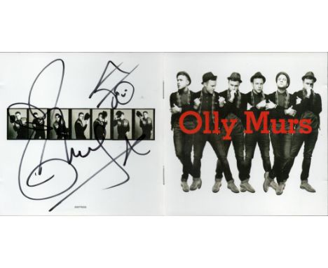 Music, Olly Murs signed CD sleeve plus signed disc complete in plastic case. This item is signed twice by the signing star in