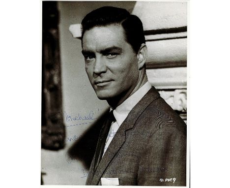 American Actor and TV Host Arthur Fleming Signed 10x8 Black and White Photo. Dedicated. Signed in biro with personal inscript