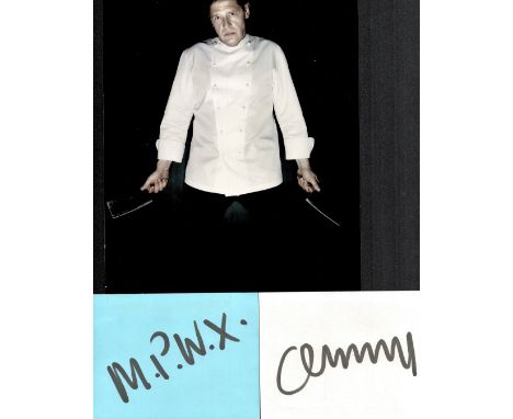 Marco Pierre White Chef Signature Piece. Includes 2 Signed Album Pages and Coloured Photo. Marco Pierre White is a British ch