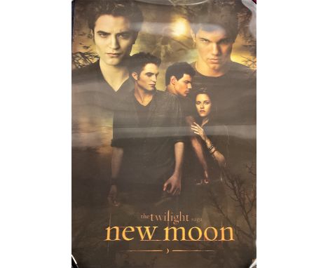 Twilight: New Moon holographic movie poster, approx 26x18. Displaying beautiful images of notable love triangle- Bella, Edwar