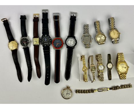 A Quantity of dress watches, including ,Rotary, Seiko and others (15)