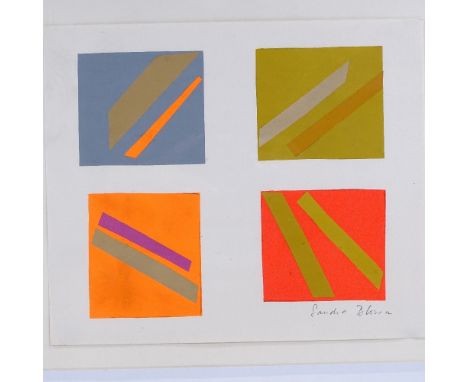 Sandra Blow, Four Lithographs, original lithograph, signed in pencil, from and edition of 20 copies, sheet size 10" x 12", fr