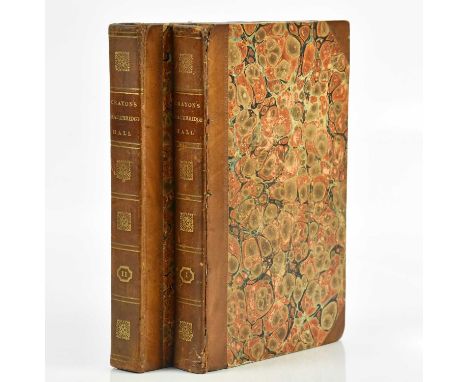 CRAYON (GEOFFREY), BRACEGIRDLE HALL OR THE HUMOURIST, ¾ leather with marbled boards, London, John Murray, 1822, (2).