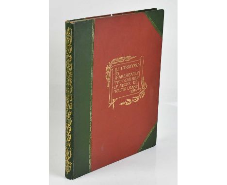 CRANE (WALTER), illus, EIGHT ILLUSTRATIONS TO SHAKESPEARE’S TWO GENTLEMEN OF VERONA; limited edition, 107/650, signed by Walt
