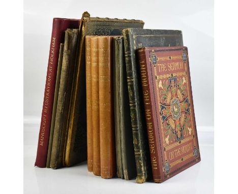 HASSALL (W), THE HOLKHAM LIBRARY, ¼ leather with red boards, Oxford, The Roxburghe Club, 1970; SHAW (R), SKETCHES FOR COTTAGE