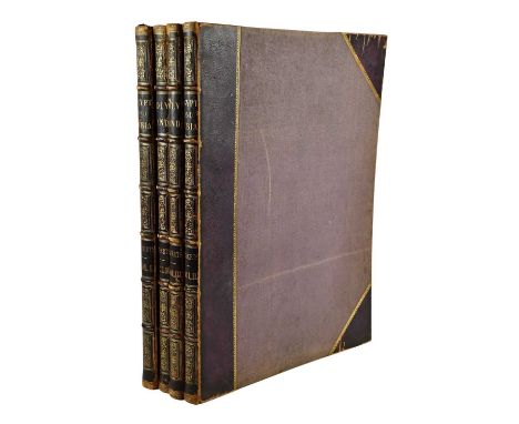 ROBERTS (DAVID), illus, EGYPT AND NUBIA, 4 vols, vol I with lithograph frontis, title with vignette, 21 text illustrations an
