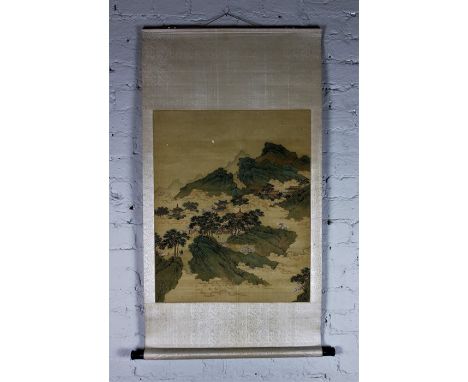 ***REOFFER IN&nbsp;DERBY BARGAIN HUNT SALE&nbsp;NOVEMBER A&amp;C £300-£400*** A Chinese Republic period scroll painting of mo