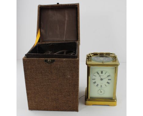***REOFFER IN&nbsp;DERBY BARGAIN HUNT SALE&nbsp;NOVEMBER A&amp;C £400-£600***&nbsp;A French lacquered brass Grand Sonnerie ca