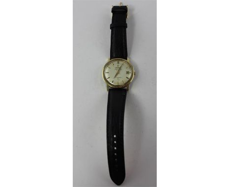 An Omega Constellation Automatic Chronometer gold plated and stainless steel&nbsp;gentleman's&nbsp;wrist watch, having silver