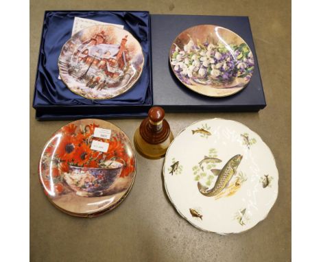 A collection of children's annuals, collectors plates and a small Bell's whisky decanter **PLEASE NOTE THIS LOT IS NOT ELIGIB