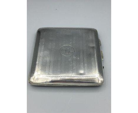 A silver cigarette case