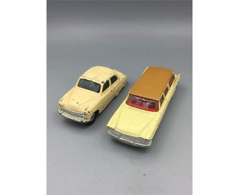 Corgi Toys Vauxhall Velox and a Plymouth Sports Suburban (219)