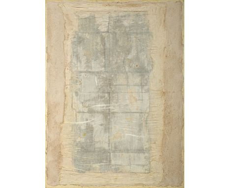 GRAÇA PEREIRA COUTINHO - NASC. 1949, Untitled (6), mixed media on canvas, signed and dated London - 1995 on the back, Dim. - 