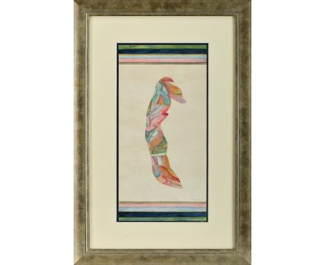 MENEZ - 1926-1995, Untitled, watercolour with collage on paper, signed and dated 1969, Dim. - 45 x 22,5 cm