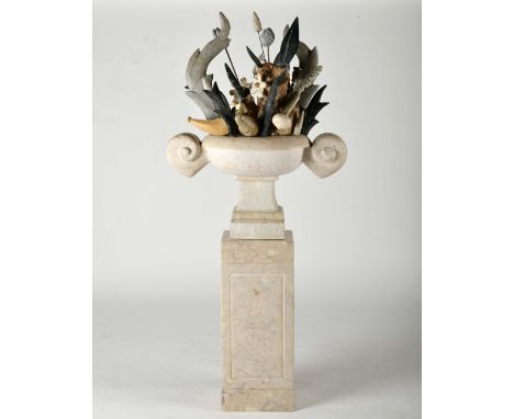MOISÉS - NASC. 1966, Untitled, marble sculpture of different shades, signed and dated 2001, Dim. - 159 cm