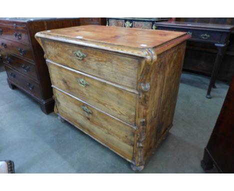 A 19th Century Swedish waxed pine commode 
