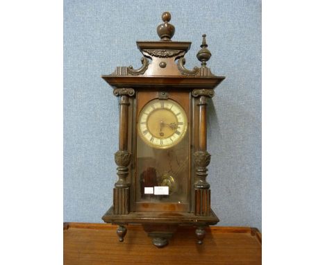 A 19th Century mahogany Vienna wall clock 