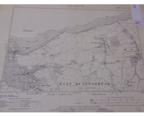 [MAPS] Approximately 150 Ordnance Survey sheet maps, mainly six-inch-to-one-mile, circa 1904 and later, of Somerset interest 