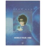 Yoko Ono & Sean Lennon 1986 Signed Starpeace World Tour Programme (UK)