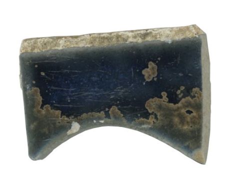 A small blue mosaic tile that was previously part of John Lennon’s swimming pool at his Kenwood residence in Surrey. This was