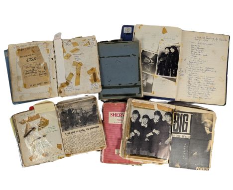 A collection of six original 1960s scrapbooks which contain an extensive selection of mementos, music paper and magazine cutt