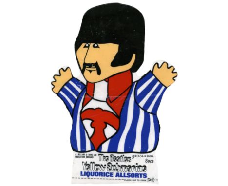 An original sixties glove puppet depicting Ringo Starr from the 'Yellow Submarine' animated film. It was manufactured by J. B