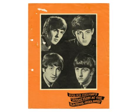 An original concert programme for a performance by The Beatles at the Opera House, Blackpool on 16th August 1964. The four pa