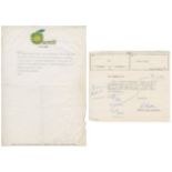 Derek Taylor Correspondence Words From Apple Paper (UK)