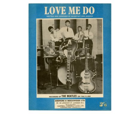 A vintage sixties piece of Ardmore and Beechwood Ltd. sheet music for The Beatles debut single ‘Love Me Do’. The single was r