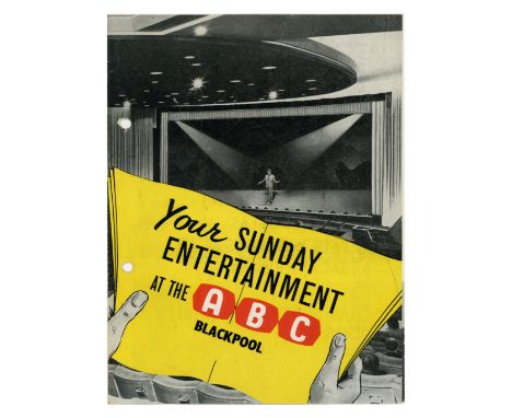 An original concert programme for The Beatles performance at the ABC Theatre, Blackpool on 25th August 1963. The four page pr