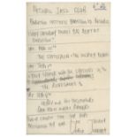 Heswall Jazz Club 1960s Flyers & Bob Wooler Written Draft Flyer (UK)