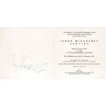 Paul And Linda McCartney Signed Sixties Photographic Exhibition Invite (UK)
