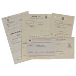 John Lennon Aunt Mimi Collection Of Financial Documents (UK)