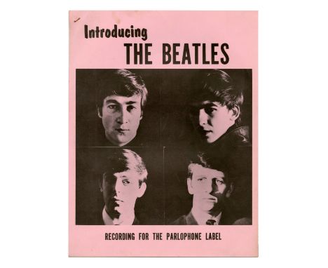A vintage sixties press kit that was issued for the 1962 release of The Beatles single ‘Love Me Do’. The front cover comprise