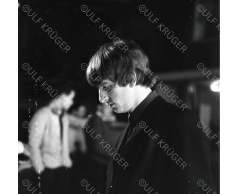 A black and white 120 medium format negative bearing an image of Ringo Starr taken by Friedhelm Von Estorff during the filmin