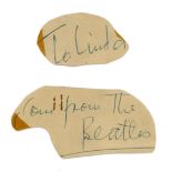 Paul McCartney Handwriting Autograph Book Pages (UK)