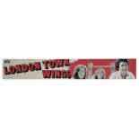 Paul McCartney Wings London Town EMI Promo Banner Sticker (UK)